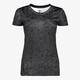 Osaga dames sport T-shirt met panterprint zwart