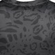Dames sport T-shirt met panterprint zwart