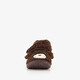 Kinder teddy pantoffels met beer bruin