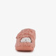 Meisjes teddy pantoffels met kat roze