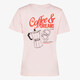 Dames T-shirt met backprint roze
