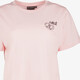 Dames T-shirt met backprint roze