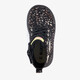 Meisjes veterboots met glitters en hartjes zwart