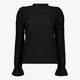 Dames blouse met structuur zwart