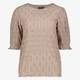 Dames top met structuur zand