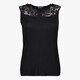 Dames top met kant zwart
