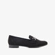 Dames loafers met gesp zwart