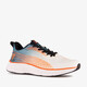 Heren hardloopschoenen wit oranje