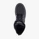 Leren meisjes veterboots zwart