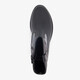 Leren meisjes western boots zwart zilver