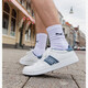 Heren sneakers wit blauw