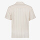 Heren overhemd met strepen beige wit