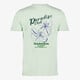 Heren T-shirt met backprint lichtgroen