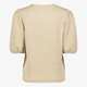 Dames top met structuur in stof beige