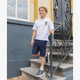 Jongens T-shirt met backprint wit