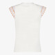 Meisjes T-shirt met geborduurde mouwen wit