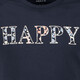 Name It Vinaya meisjes T-shirt Happy zwart