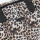 Dames schoudertas met panterprint beige