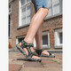 Jongens sandalen met camouflageprint