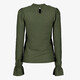 Dames blouse met structuur groen