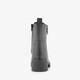 Leren dames veterboots zwart