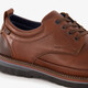 Leren heren veterschoenen cognac