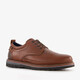 Leren heren veterschoenen cognac