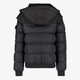 Gewatteerde jongens winterjas zwart