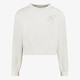 Meisjes sweater met strikje wit