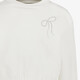 Meisjes sweater met strikje wit
