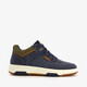 Hoge heren sneakers blauw cognac