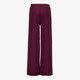 Meisjes wide leg broek bordeauxrood