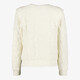 Meisjes sweater met bloemenpatroon beige