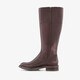 Hoge leren dames laarzen bruin