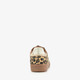 Bruine dames sneakers met luipaardprint