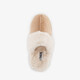 Gevoerde dames instap pantoffels beige
