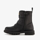 Meisjes biker boots met studs zwart
