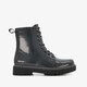 Lak dames veterboots zwart