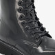 Lak dames veterboots zwart