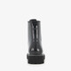 Lak dames veterboots zwart