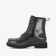 Lak dames veterboots zwart