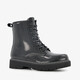Lak dames veterboots zwart