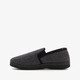 Heren pantoffels met teddy voering grijs zwart