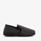 Heren pantoffels met teddy voering grijs zwart