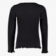 Meisjes shirt met lange mouwen zwart