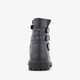 Meisjes biker boots met hartje zwart