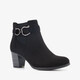 Dames enkellaarsjes met hak zwart
