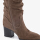 Dames laarzen met hak bruin