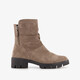 Suede dames boots beige