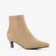 Nova dames enkellaarsjes beige